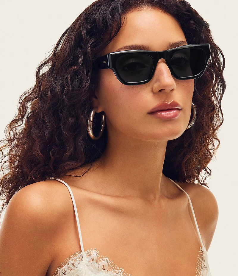 QUAY Unisex Nice Try 38mm Square Sunglasses