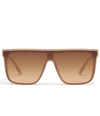 QUAY Unisex Nightfall Medium 49mm Mirrored Shield Sunglasses