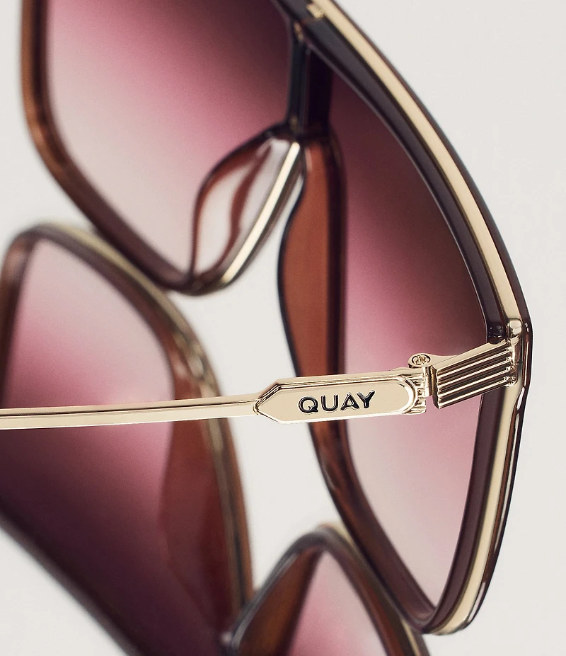QUAY Unisex Nightfall Remixed Shield Sunglasses