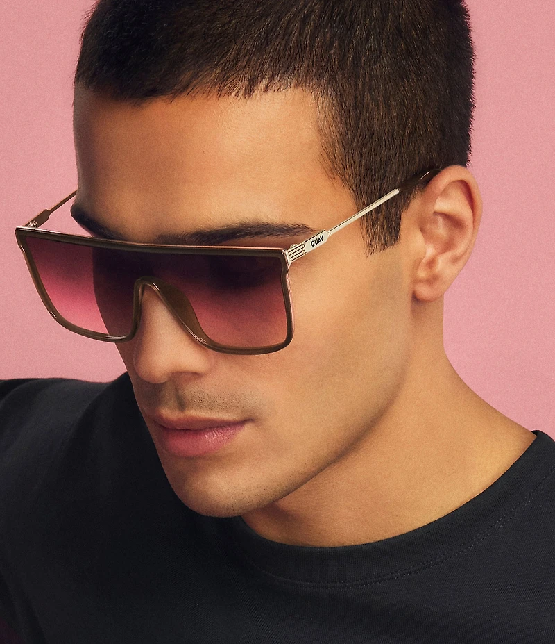 QUAY Unisex Nightfall Remixed Shield Sunglasses