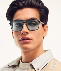 QUAY Unisex On The Fly 49mm Aviator Sunglasses