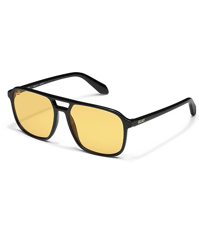 QUAY Unisex On The Fly 49mm Retro Aviator Sunglasses