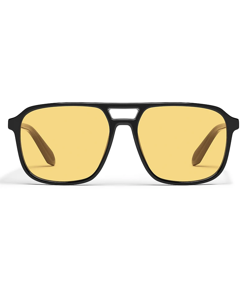 QUAY Unisex On The Fly 49mm Retro Aviator Sunglasses