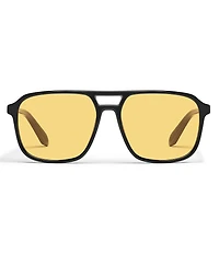 QUAY Unisex On The Fly 49mm Retro Aviator Sunglasses