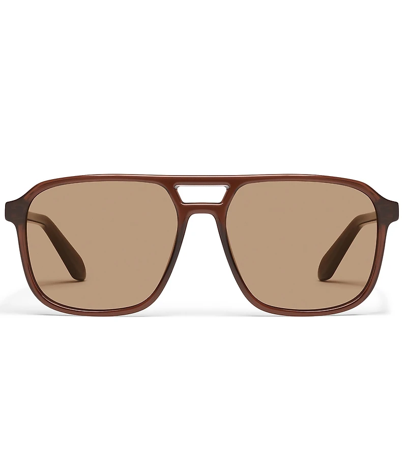 QUAY Unisex On The Fly 49mm Retro Aviator Sunglasses
