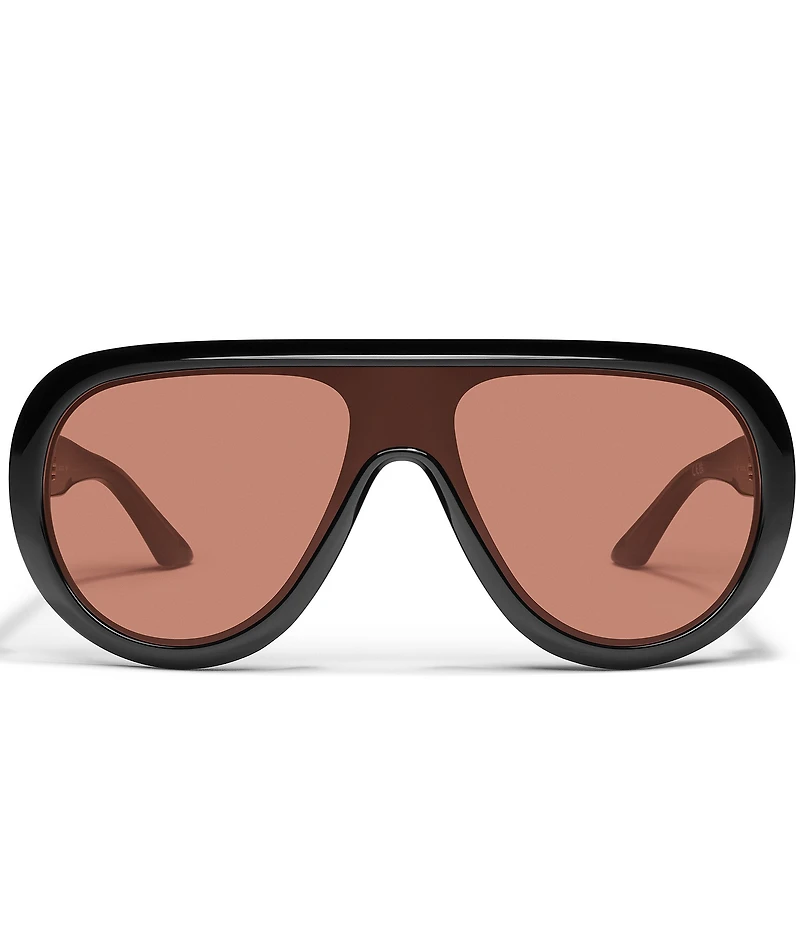 QUAY Unisex Set List 54mm Statement Aviator Shield Sunglasses