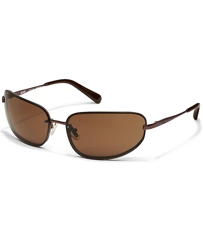 QUAY Unisex Side Quest 43mm Round Sunglasses