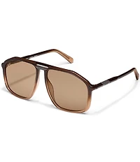 QUAY Unisex Studio Sesh 53mm Aviator Sunglasses