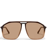 QUAY Unisex Studio Sesh 53mm Aviator Sunglasses