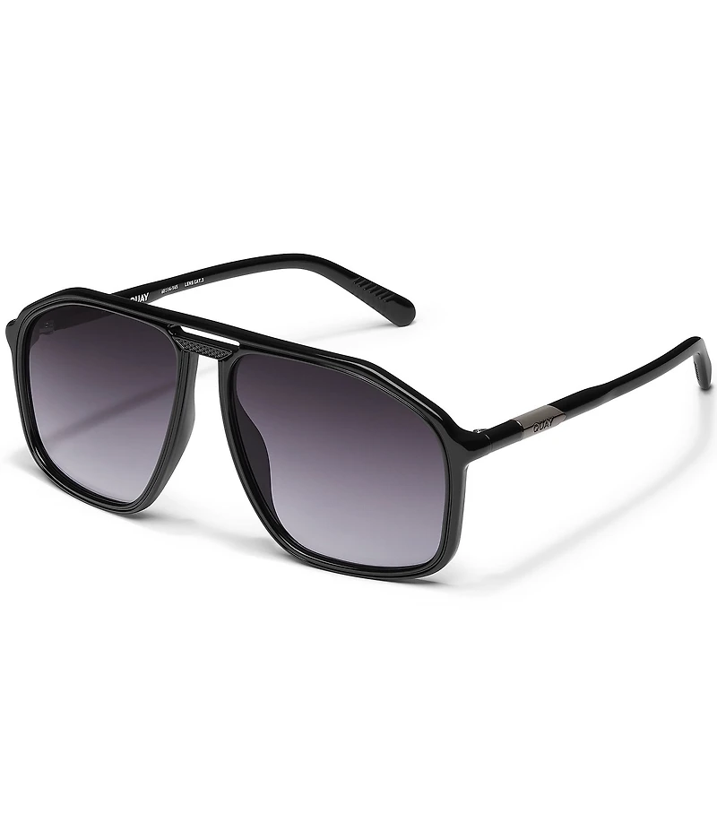 QUAY Unisex Studio Sesh 53mm Aviator Sunglasses