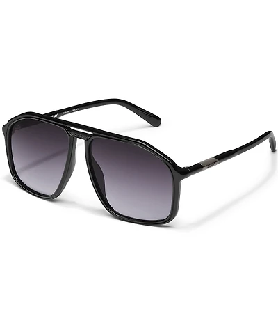 QUAY Unisex Studio Sesh 53mm Aviator Sunglasses
