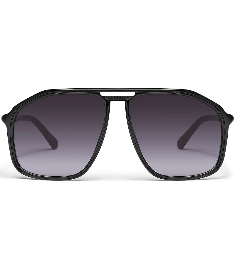 QUAY Unisex Studio Sesh 53mm Aviator Sunglasses