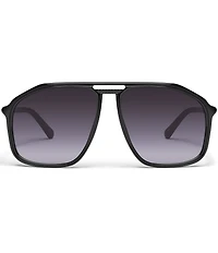 QUAY Unisex Studio Sesh 53mm Aviator Sunglasses