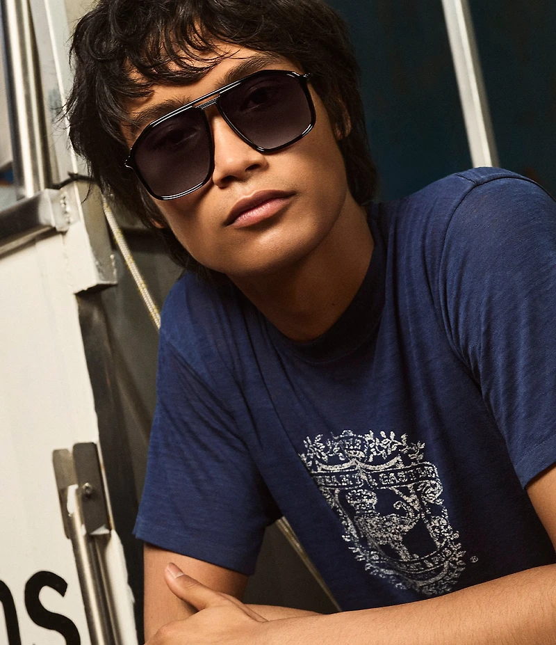 QUAY Unisex Studio Sesh 53mm Aviator Sunglasses