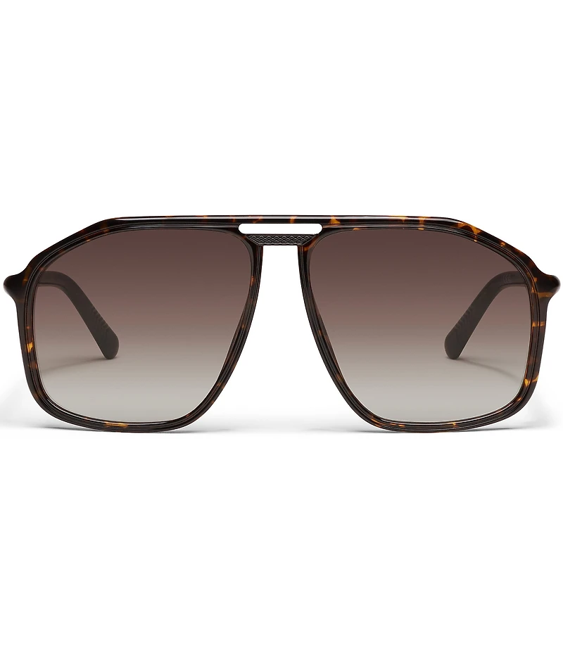 QUAY Unisex Studio Sesh 53mm Aviator Sunglasses