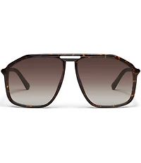 QUAY Unisex Studio Sesh 53mm Aviator Sunglasses