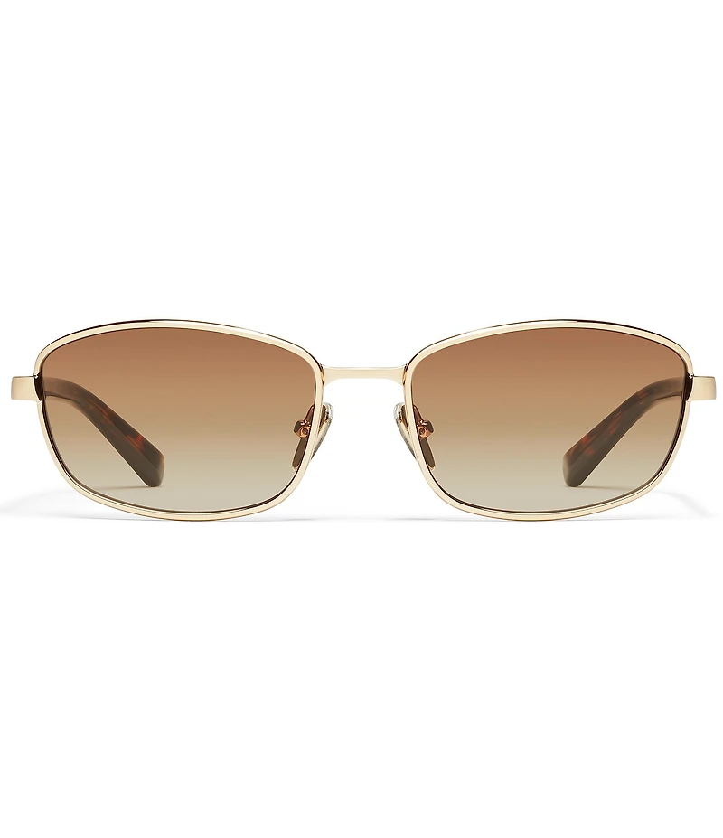 QUAY Unisex Text Me 38mm Rectangle Sunglasses