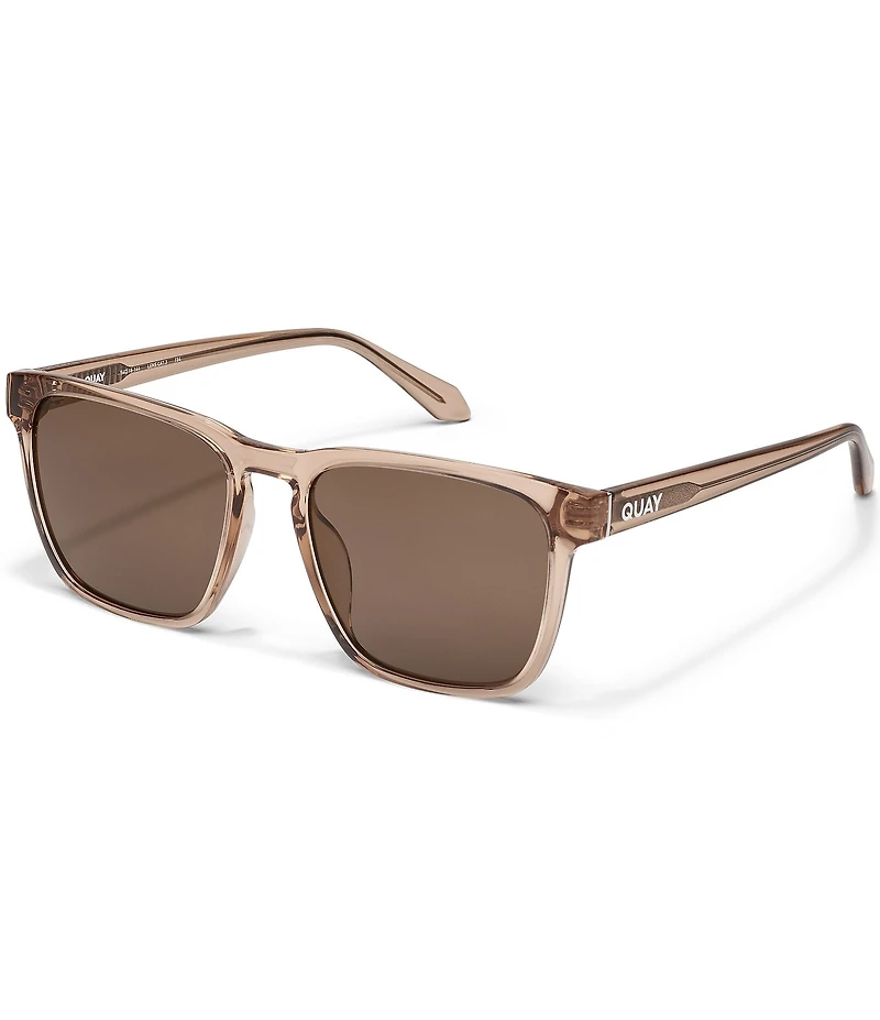 Quay Unisex Unplugged 46mm Polarized Square Sunglasses