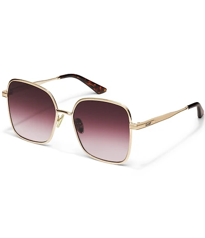 QUAY Women's 5th Ave 56mm Square Sunglasses