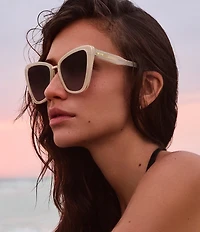 QUAY Women's All Talk 53mm Cat Eye Sunglasses