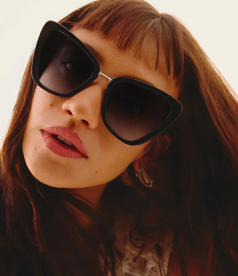 QUAY Women's All Talk 53mm Cat Eye Sunglasses