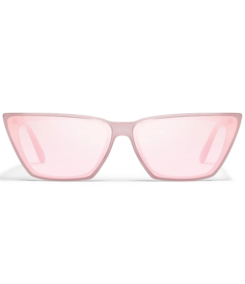 QUAY Women's Bad Habit 39mm Mirrored Cat Eye Sunglasses