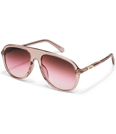 QUAY Women's Chart Topper 54mm Aviator Sunglasses