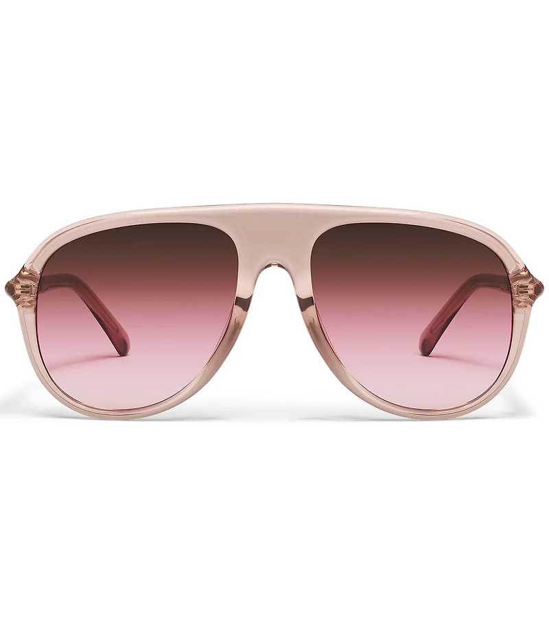 QUAY Women's Chart Topper 54mm Aviator Sunglasses
