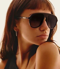 QUAY Women's Chart Topper 54mm Aviator Sunglasses