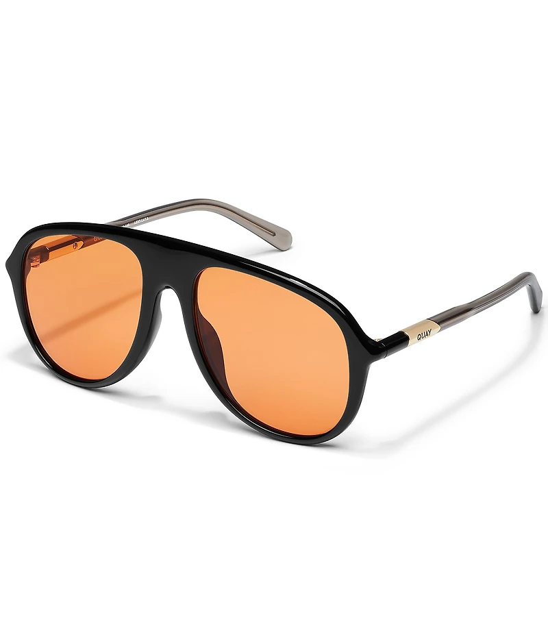 QUAY Women's Chart Topper 54mm Aviator Sunglasses