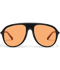 QUAY Women's Chart Topper 54mm Aviator Sunglasses