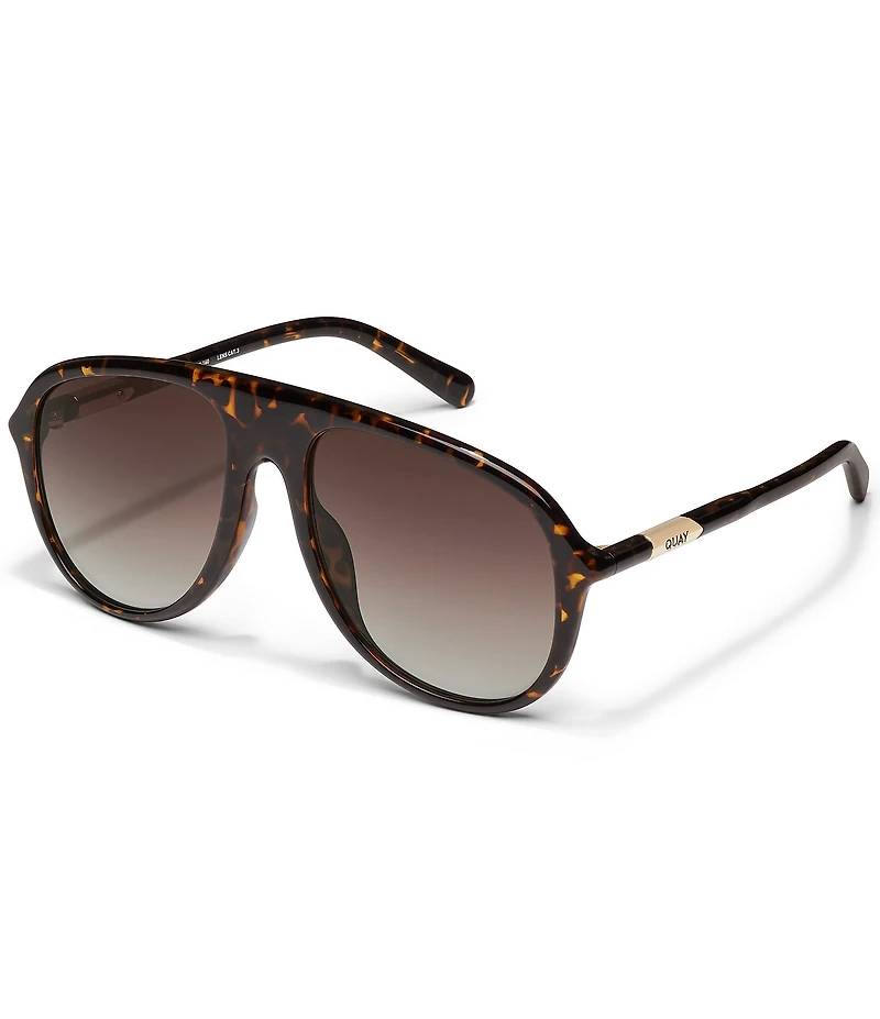 QUAY Women's Chart Topper 54mm Aviator Sunglasses