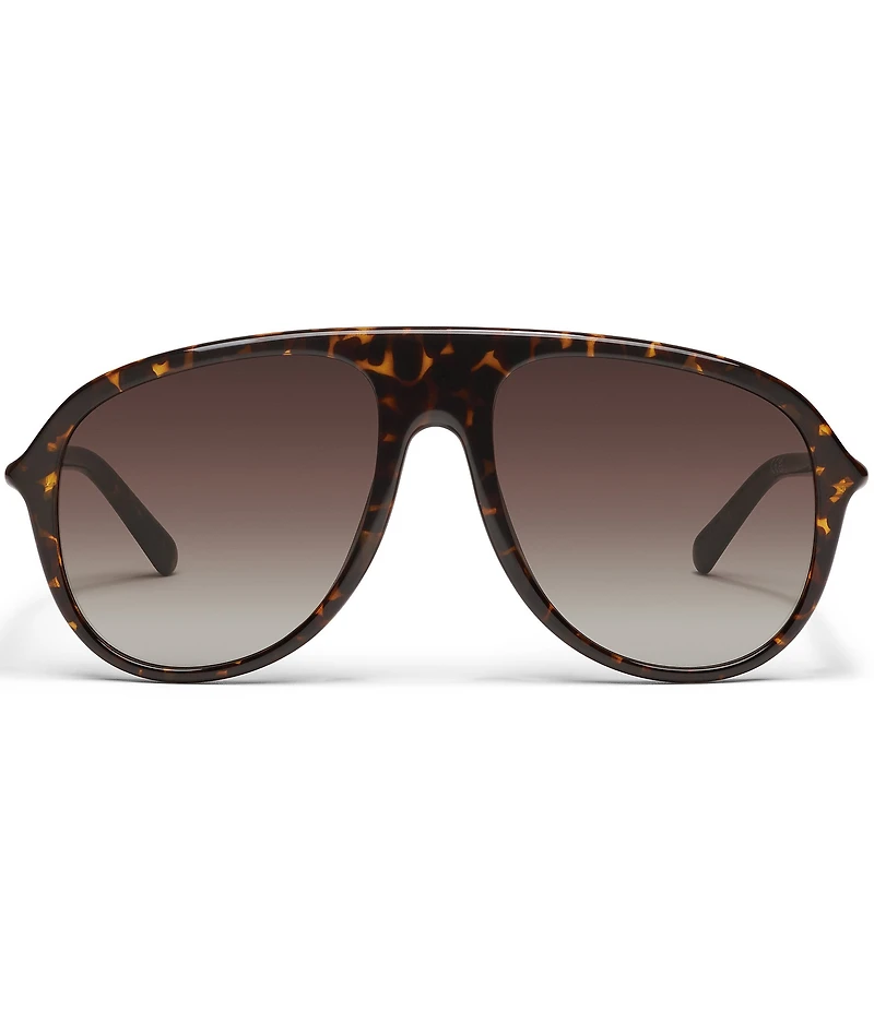 QUAY Women's Chart Topper 54mm Aviator Sunglasses