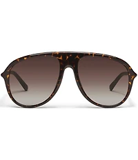 QUAY Women's Chart Topper 54mm Aviator Sunglasses