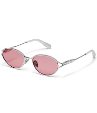 QUAY Women's Formal Affair Adorned 55mm Round Sunglasses