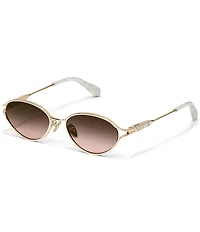 QUAY Women's Formal Affair Adorned 55mm Round Sunglasses