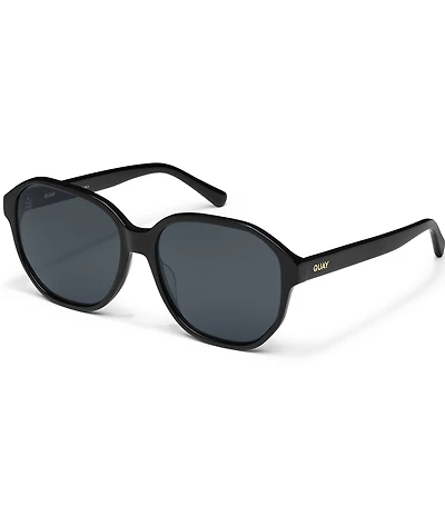 QUAY Women's Guess Again 53mm Polarized Round Sunglasses