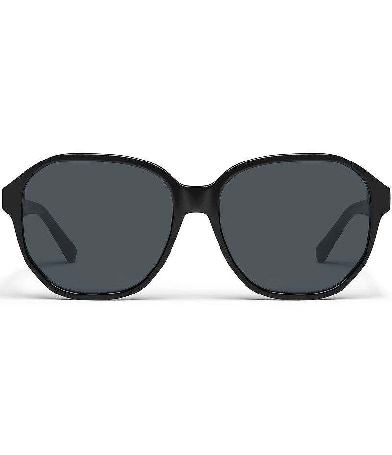 QUAY Women's Guess Again 53mm Polarized Round Sunglasses