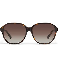 QUAY Women's Guess Again 53mm Round Sunglasses