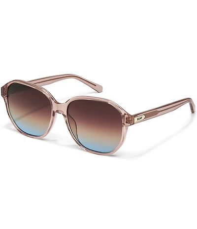 QUAY Women's Guess Again 53mm Round Sunglasses