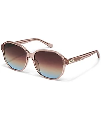 QUAY Women's Guess Again 53mm Round Sunglasses