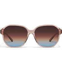 QUAY Women's Guess Again 53mm Round Sunglasses