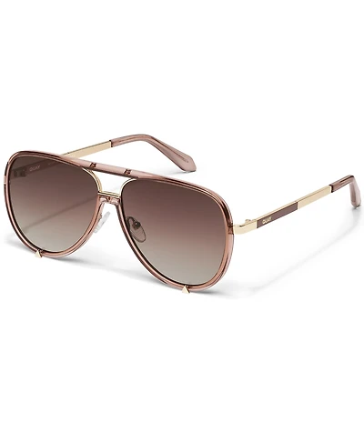 QUAY Women's High Profile 51mm Aviator Sunglasses