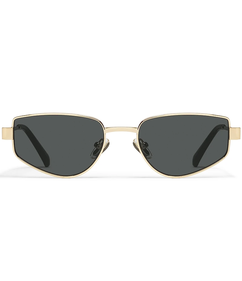 QUAY Women's Hit Single 38mm Square Sunglasses