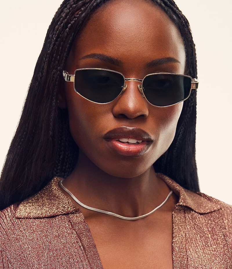 QUAY Women's Hit Single 38mm Square Sunglasses