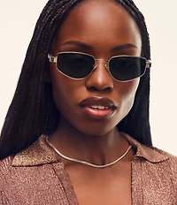 QUAY Women's Hit Single 38mm Square Sunglasses