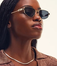 QUAY Women's Hit Single 38mm Square Sunglasses