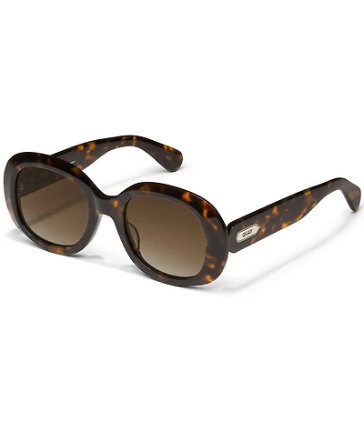QUAY Women's Impromptu 53mm Round Tortoise Sunglasses