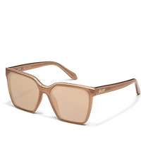 QUAY Women's Level Up 51mm Mirrored Square Sunglasses