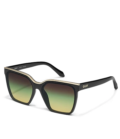 QUAY Women's Level Up 51mm Square Sunglasses